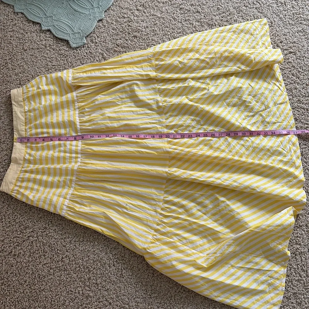 Yellow staud striped maxi sea skirt 8 - Picture 6 of 6